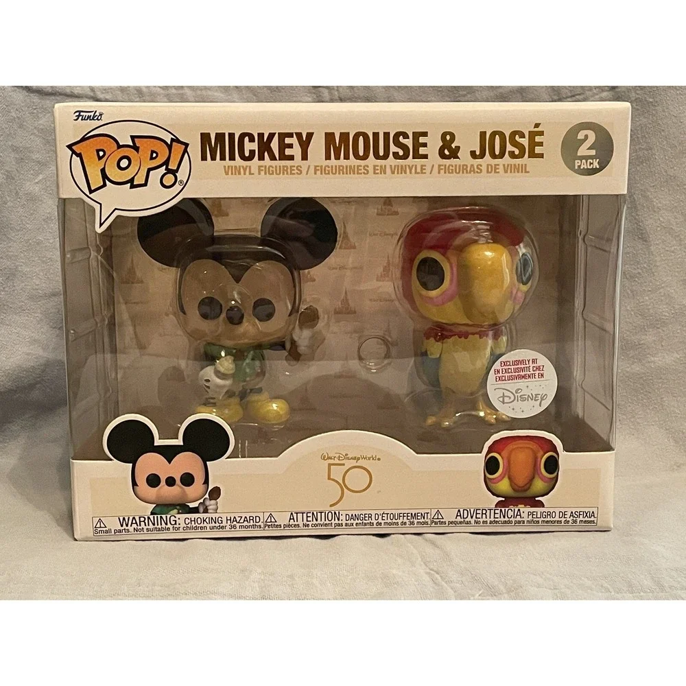 NEW Walt Disney 50th Funko Mickey Mouse and Jose Disney Parks Exclusive‎ 2-pack